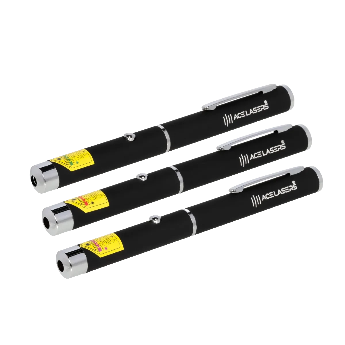 ACE Lasers set met groene, rode en violette laserpen AG-1, AR-1 en AV-1