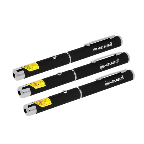 ACE Lasers set met groene, rode en violette laserpen AG-1, AR-1 en AV-1
