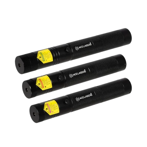ACE Lasers Pro-set met groene, rode en violette laserpennen tot 500 mW