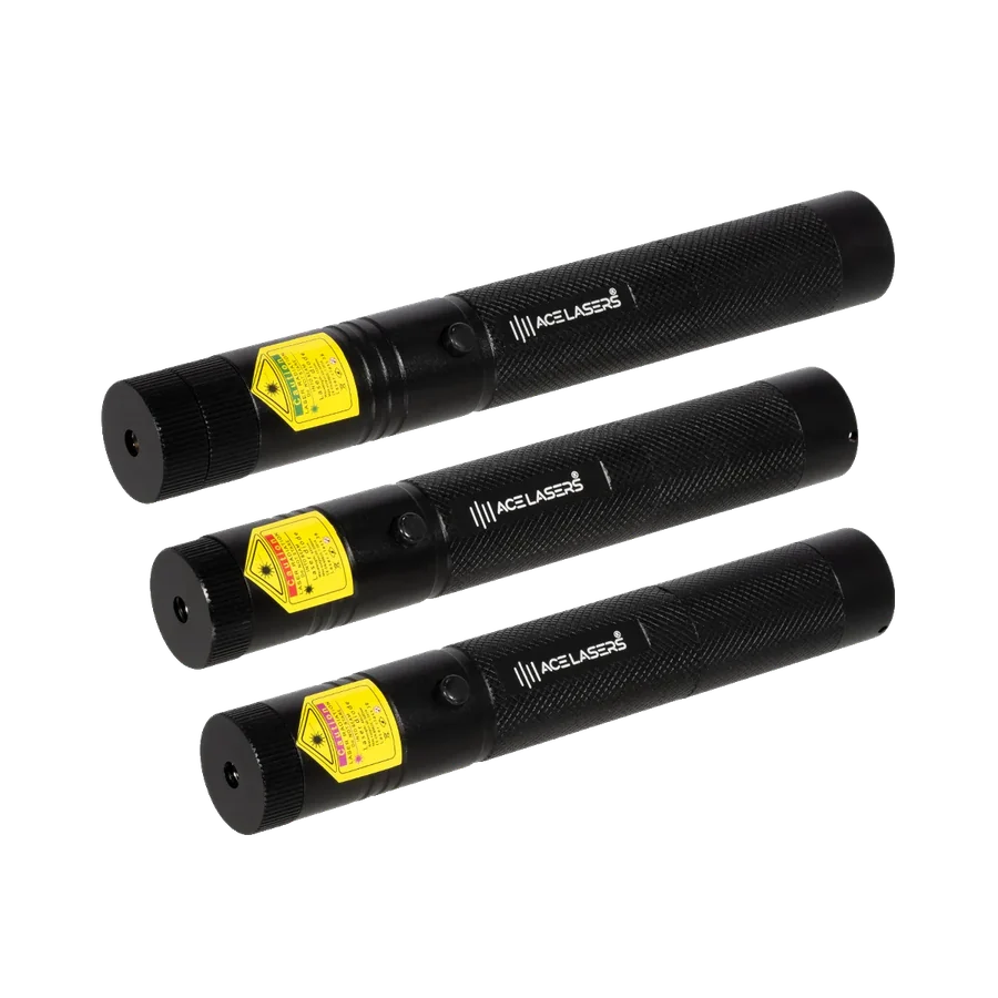 ACE Lasers Pro-set met groene, rode en violette laserpennen tot 500 mW