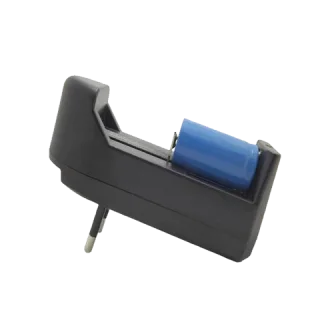 PowerFox oplader met stekker voor 18650- en 16340-accu's