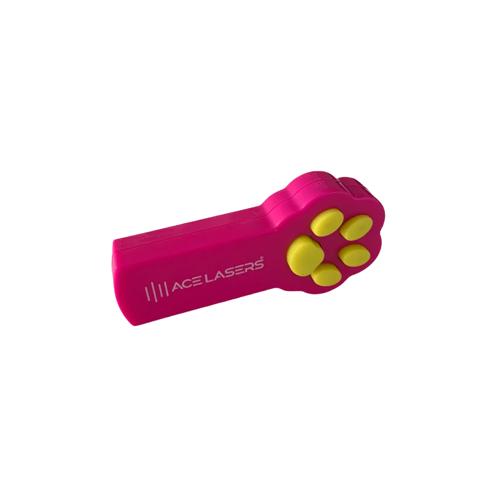 ACE Lasers rode-stiplaser om met kat of hond te spelen, roze behuizing